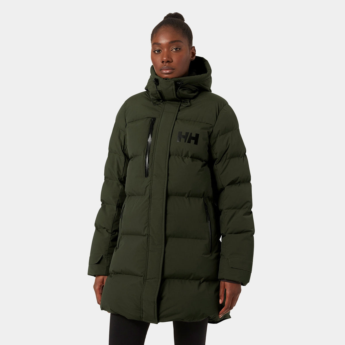 W ADORE PUFFY PARKA, UTILITY GRE, XXL