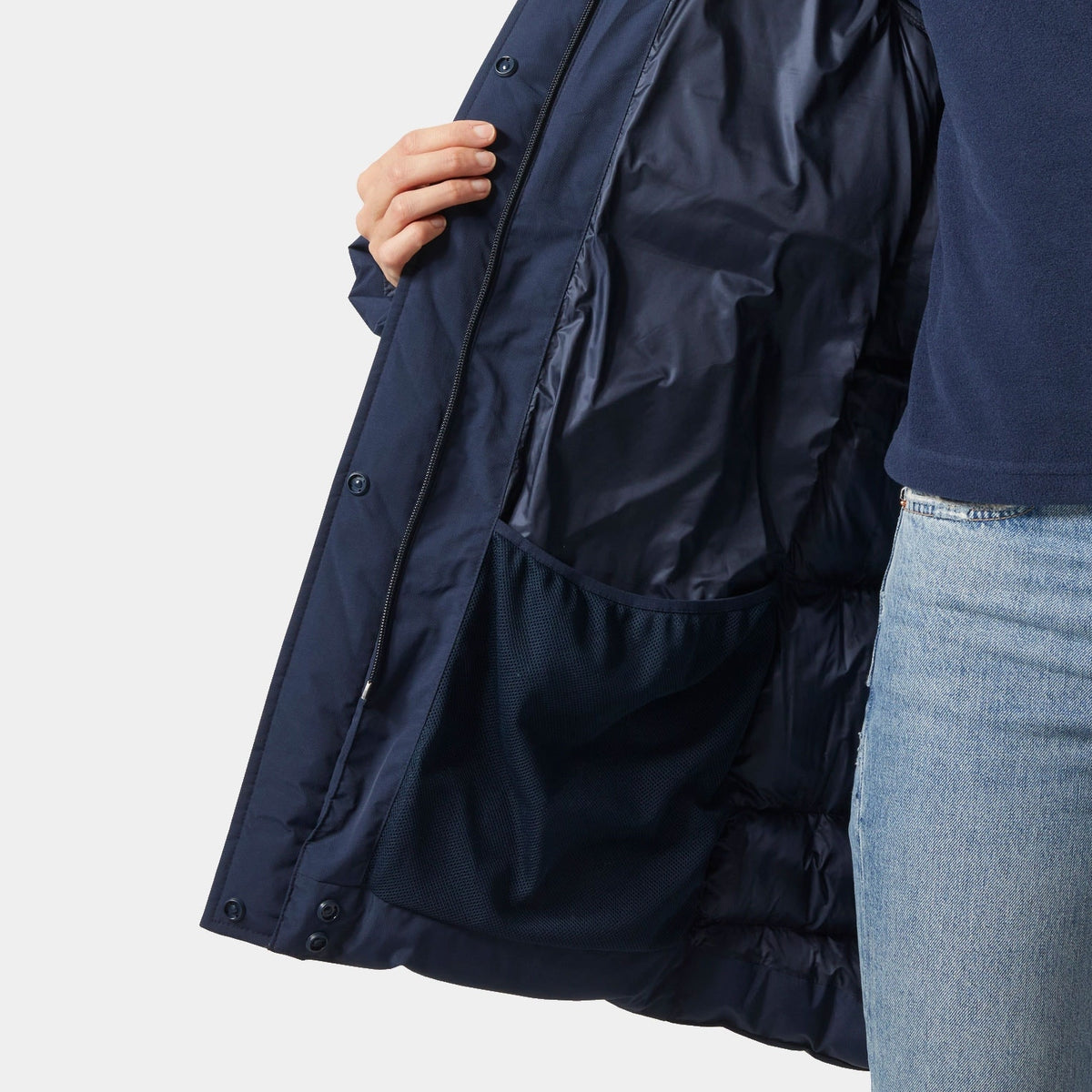 W ADORE PUFFY PARKA, NAVY, XXL