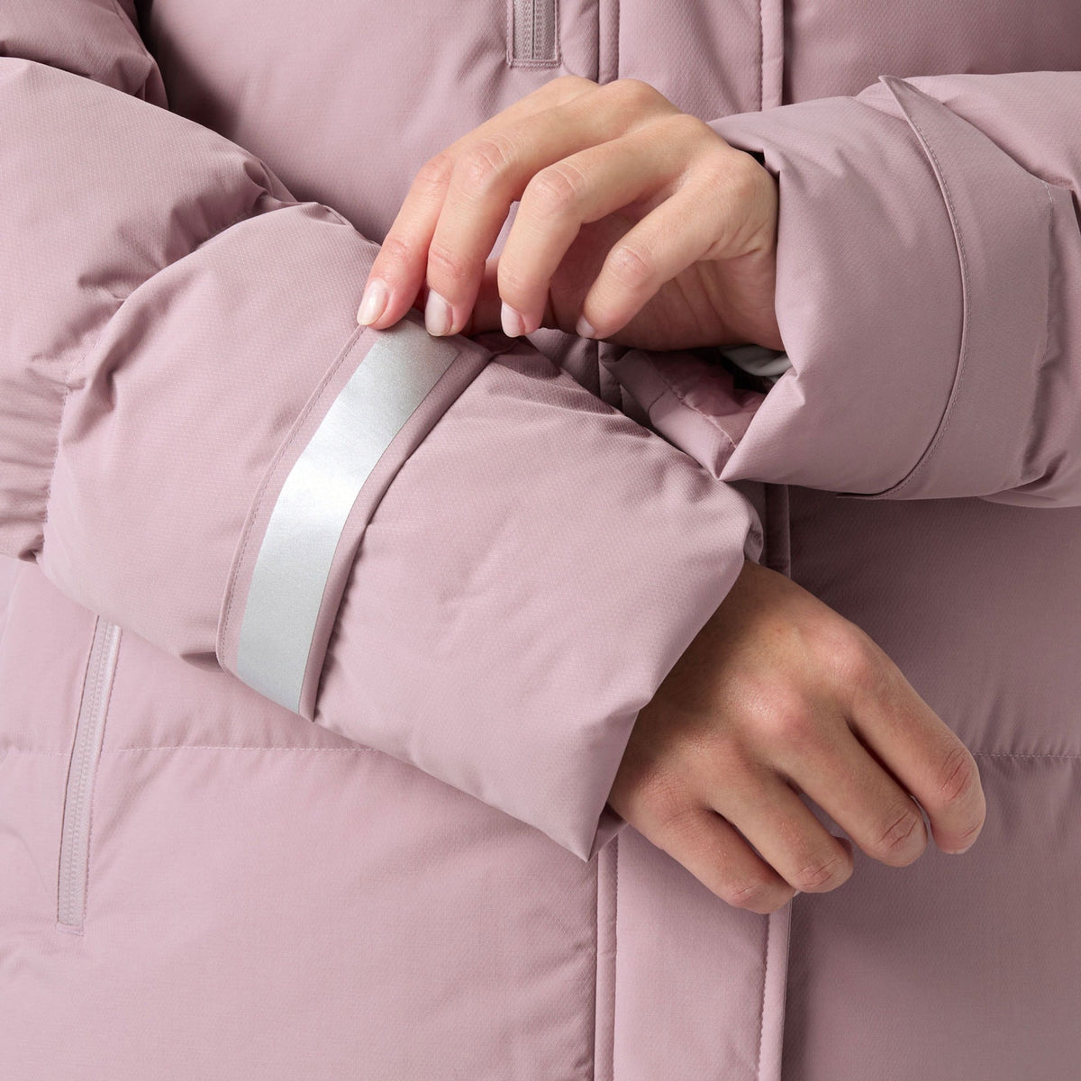 W ADORE PUFFY PARKA, PURPLE CLAY, L
