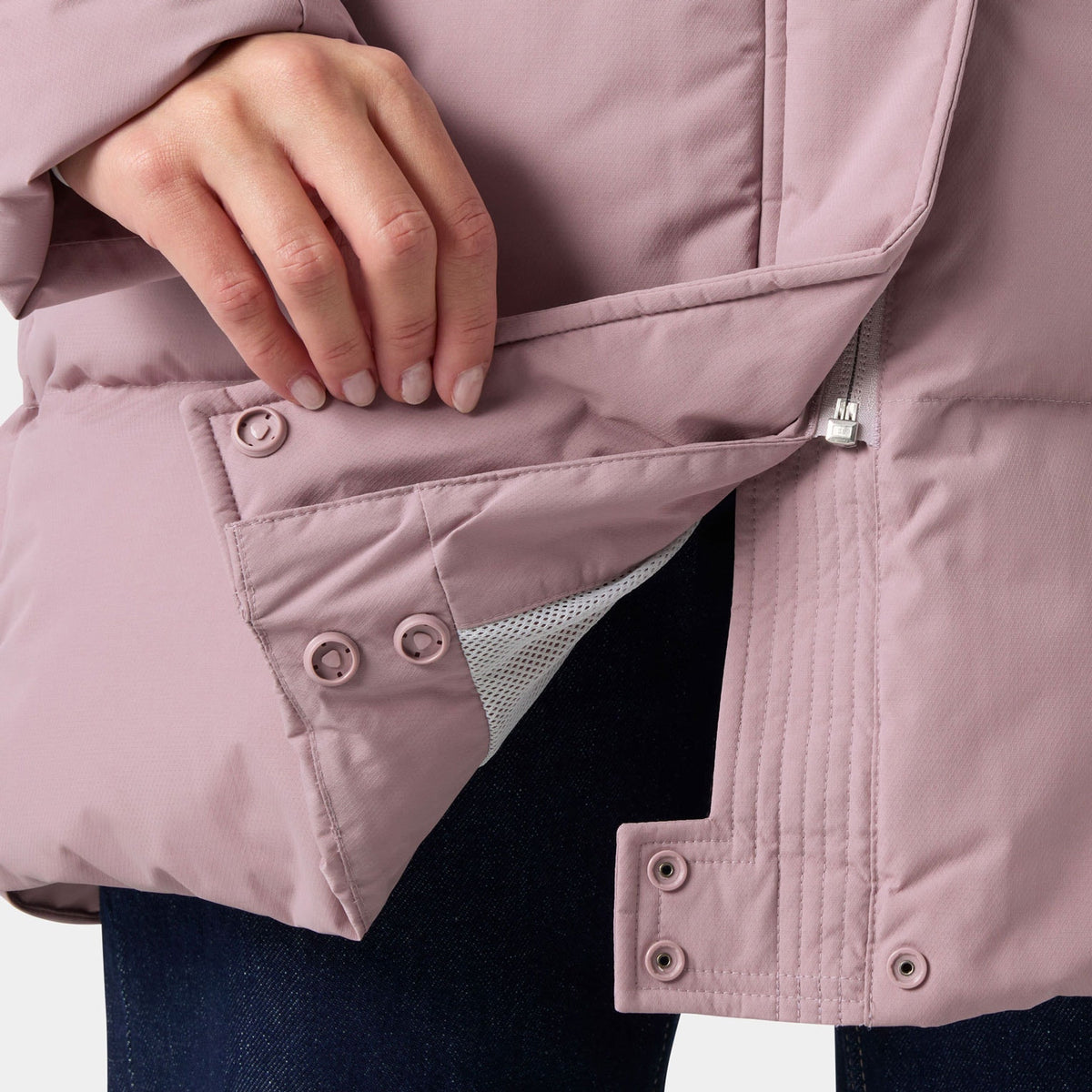 W ADORE PUFFY PARKA, PURPLE CLAY, L