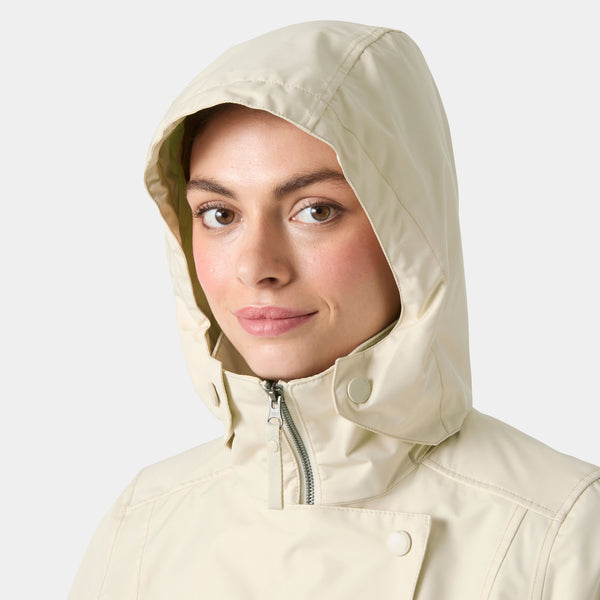 W WELSEY II TRENCH, CREAM, XL