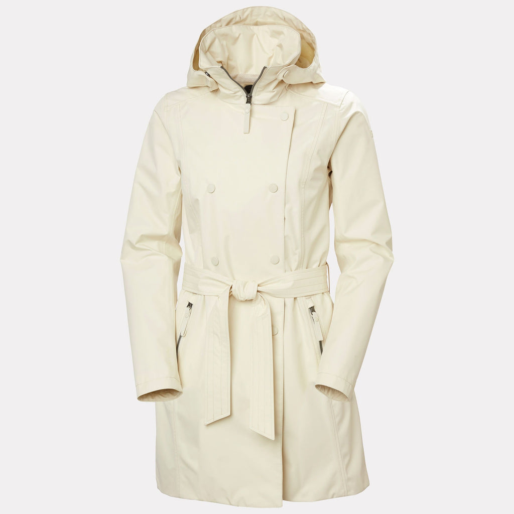 W WELSEY II TRENCH, CREAM, XL