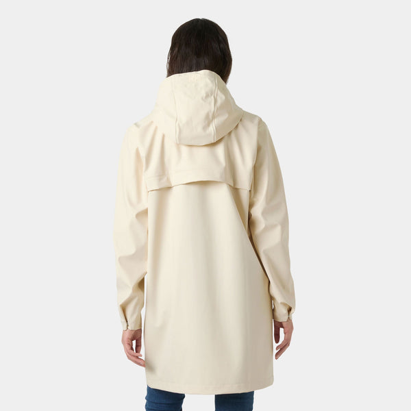 W MOSS RAIN COAT, CREAM, L