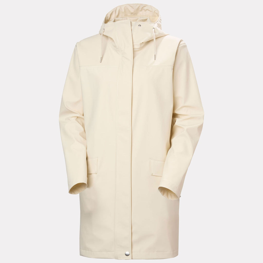 W MOSS RAIN COAT, CREAM, L