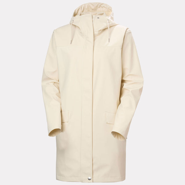 W MOSS RAIN COAT, CREAM, L