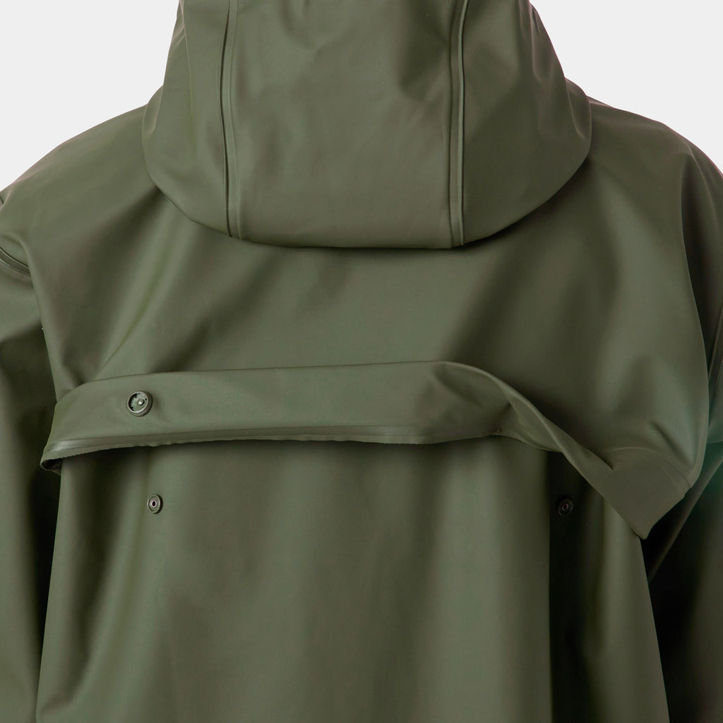 W MOSS RAIN COAT, JUST OLIVE, L