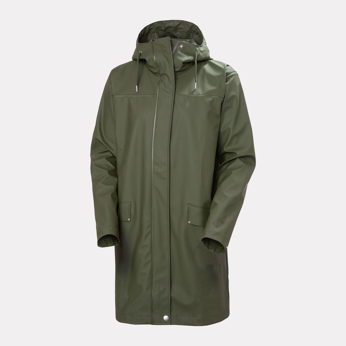 W MOSS RAIN COAT, JUST OLIVE, L