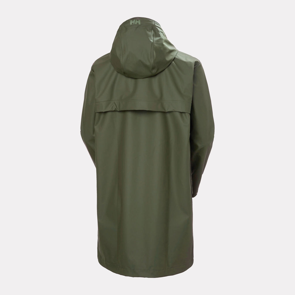 W MOSS RAIN COAT, JUST OLIVE, L