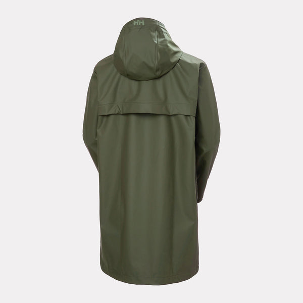 W MOSS RAIN COAT, JUST OLIVE, L