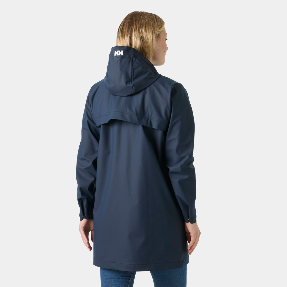 W MOSS RAIN COAT, NAVY, M