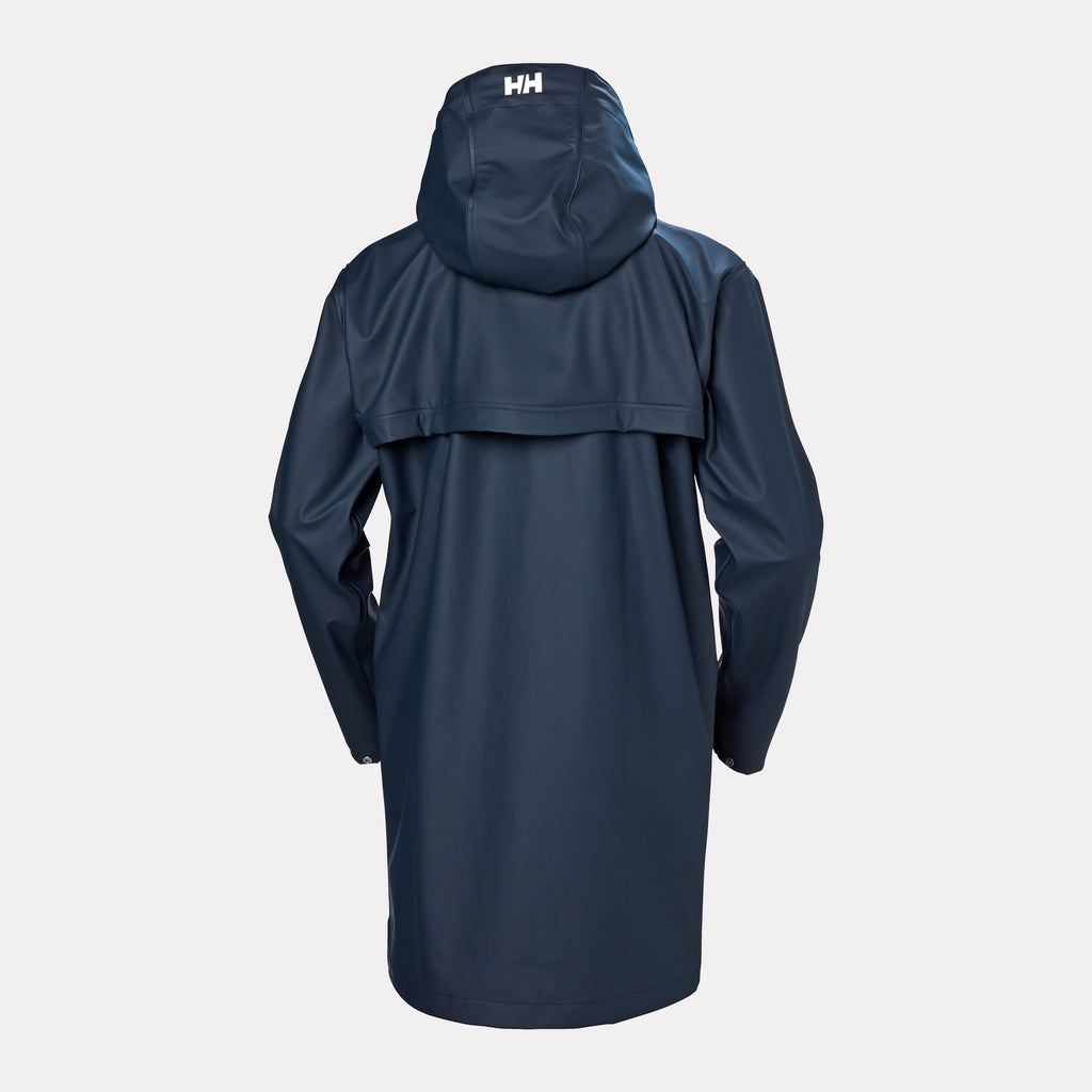 W MOSS RAIN COAT, NAVY, M