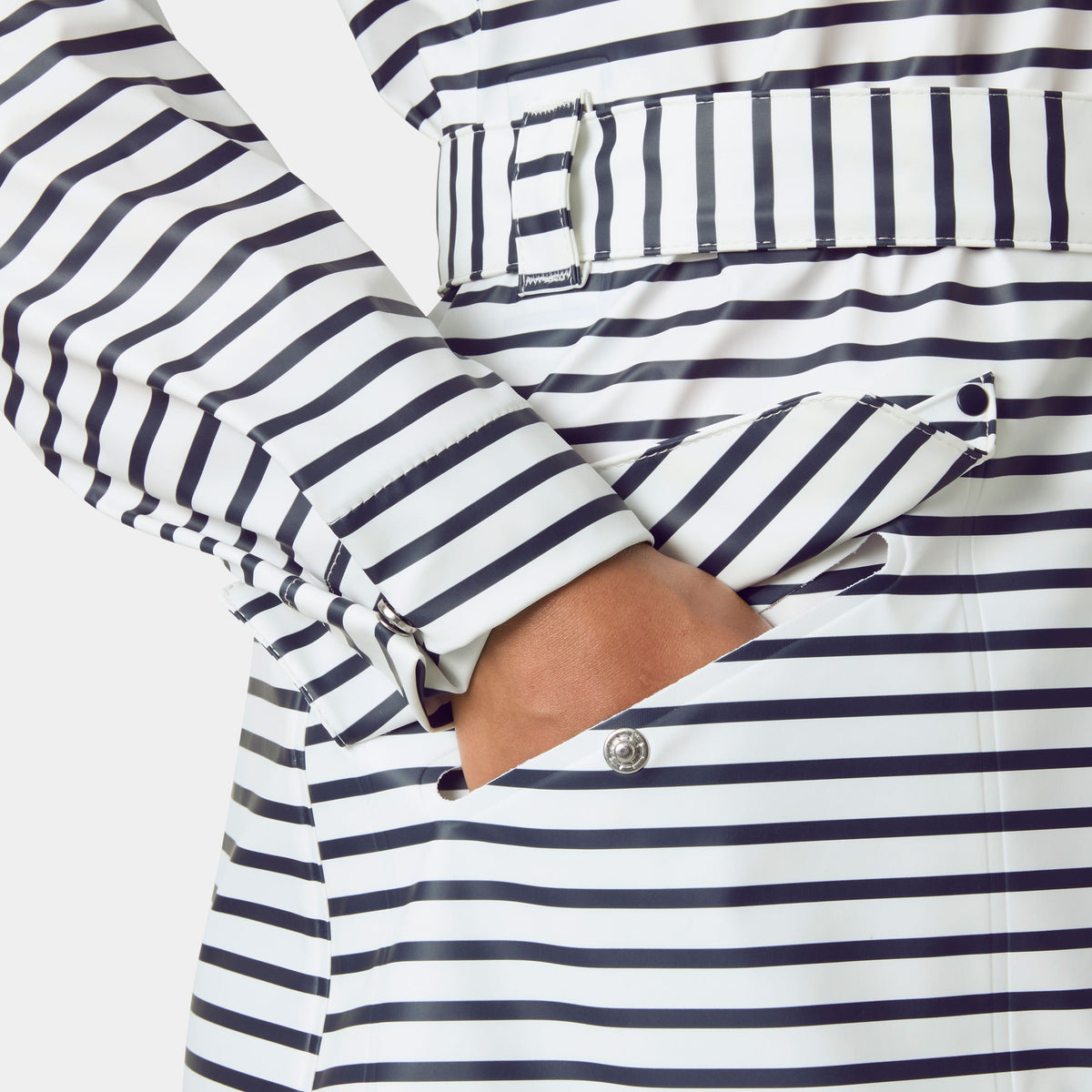W KIRKWALL II RAINCOAT, WHITE NAVY, L