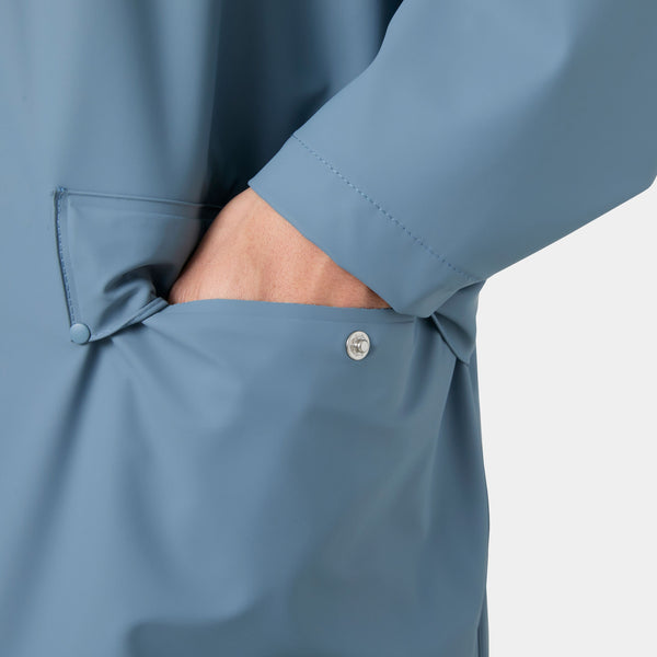 MOSS RAIN COAT, WASHED NAVY, XL