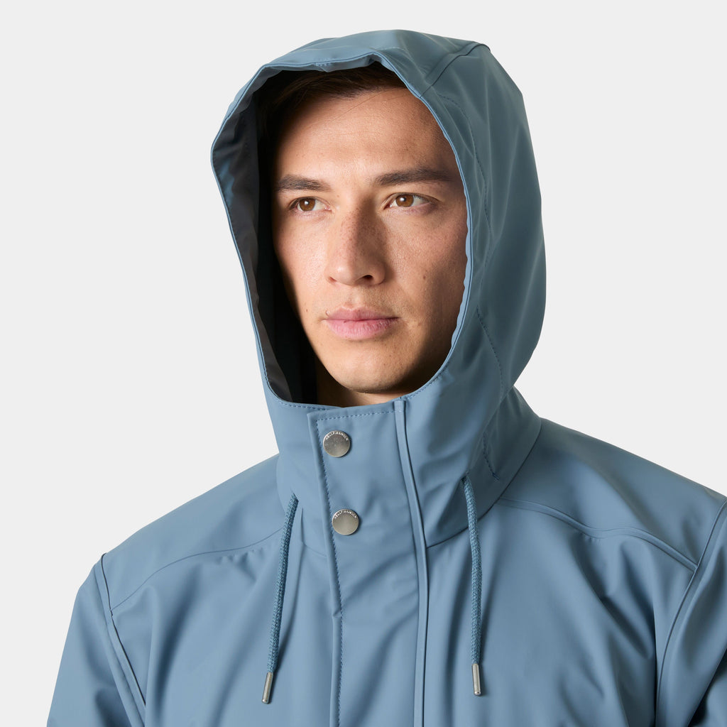 MOSS RAIN COAT, WASHED NAVY, XL