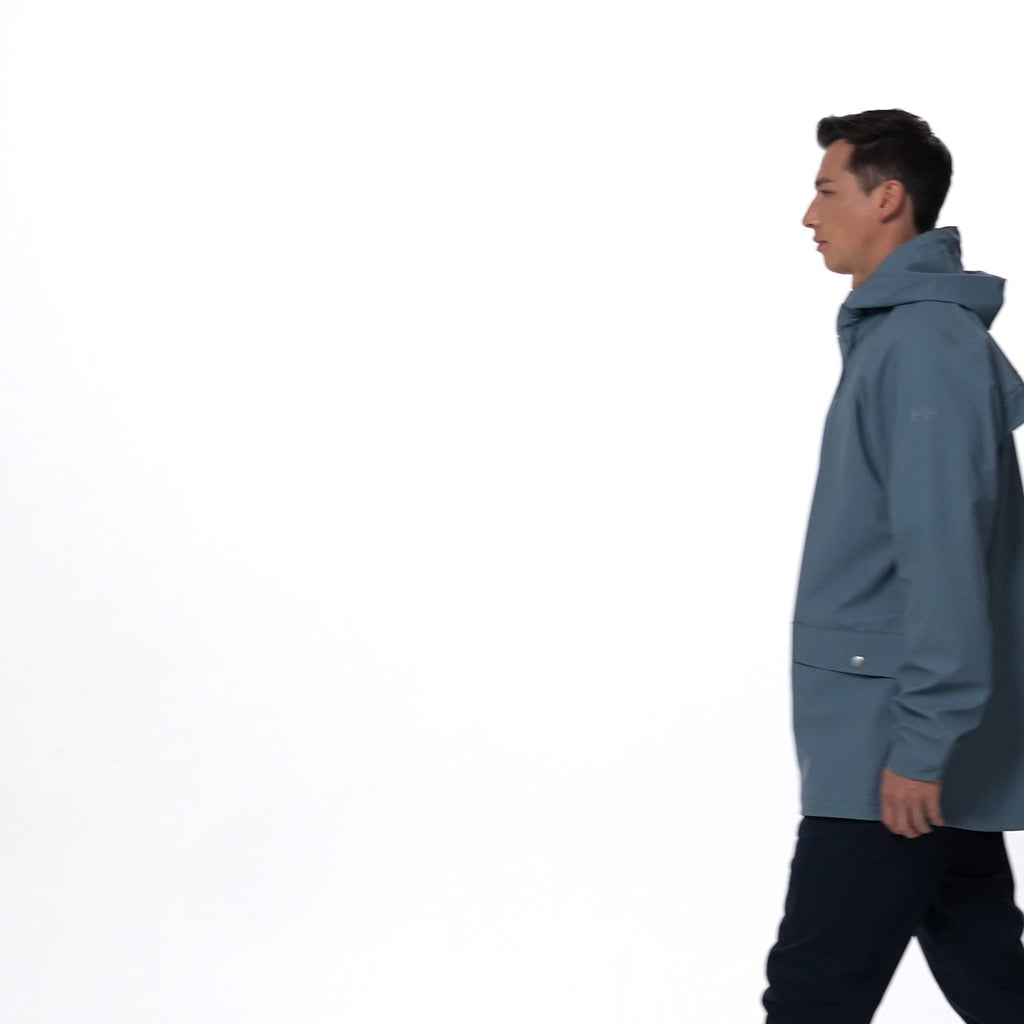 MOSS RAIN COAT, WASHED NAVY, XL