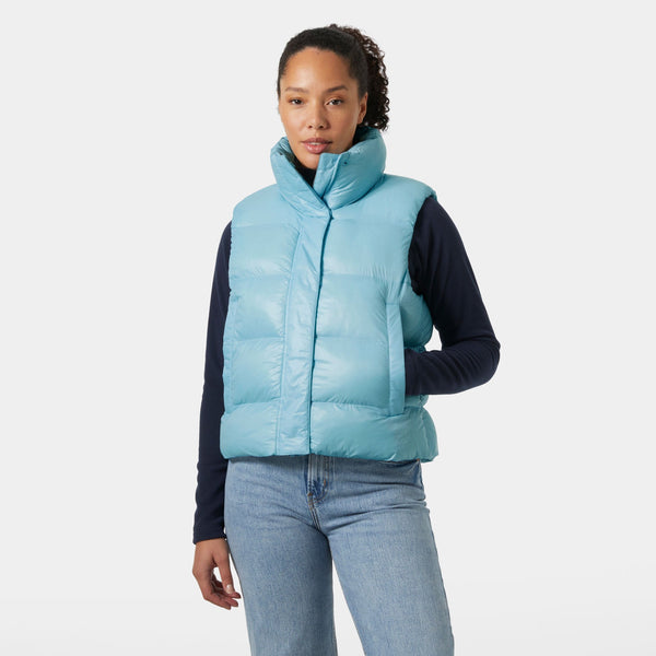 W JADE VEST, LIGHT CYAN, L