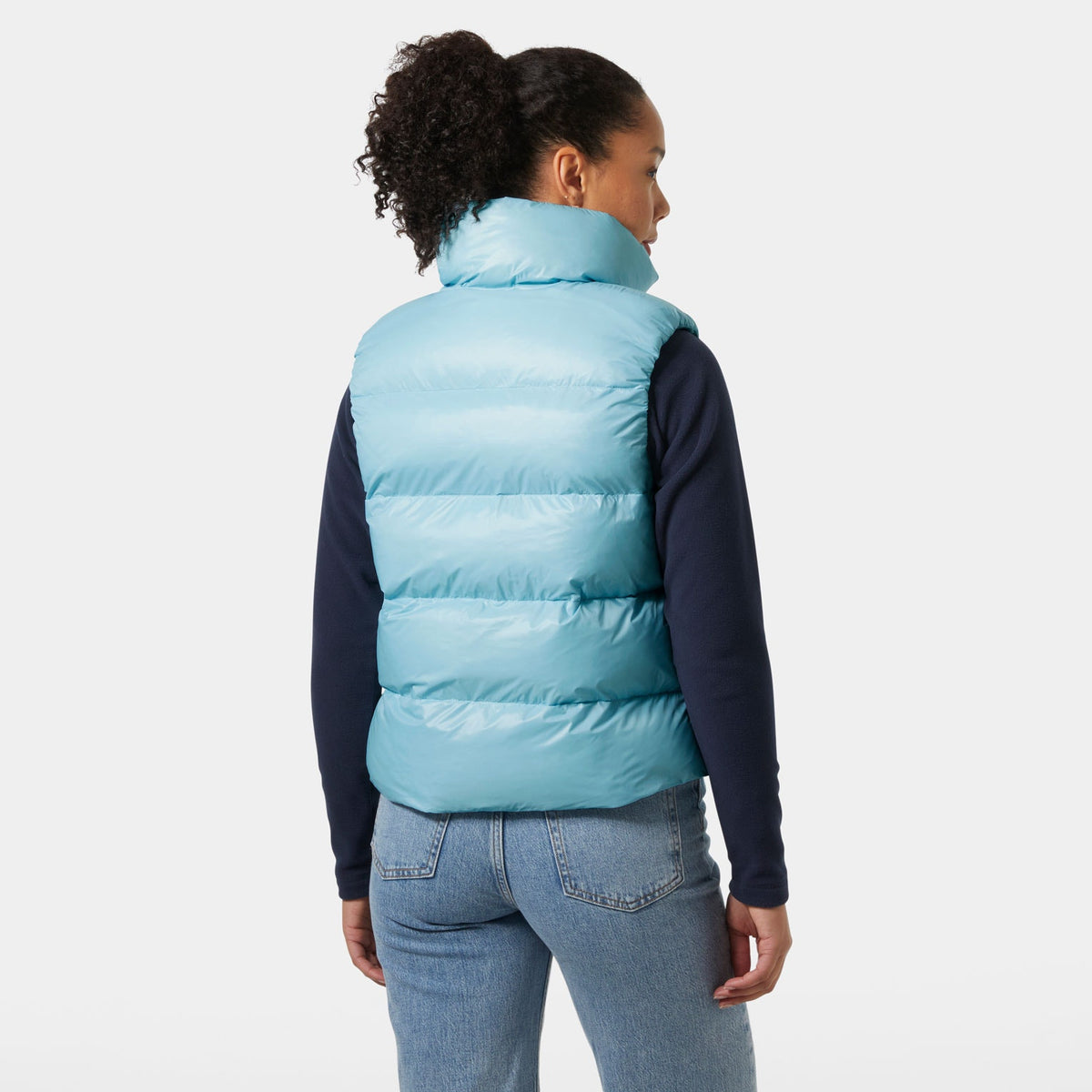W JADE VEST, LIGHT CYAN, L