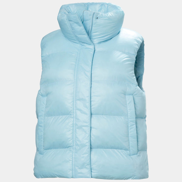 W JADE VEST, LIGHT CYAN, L