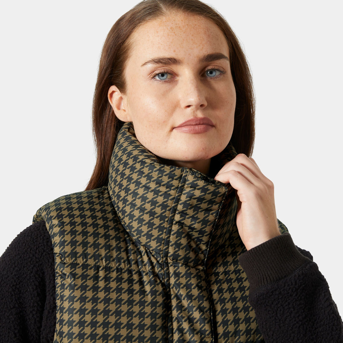 W JADE VEST, SEPIA HOUND, L