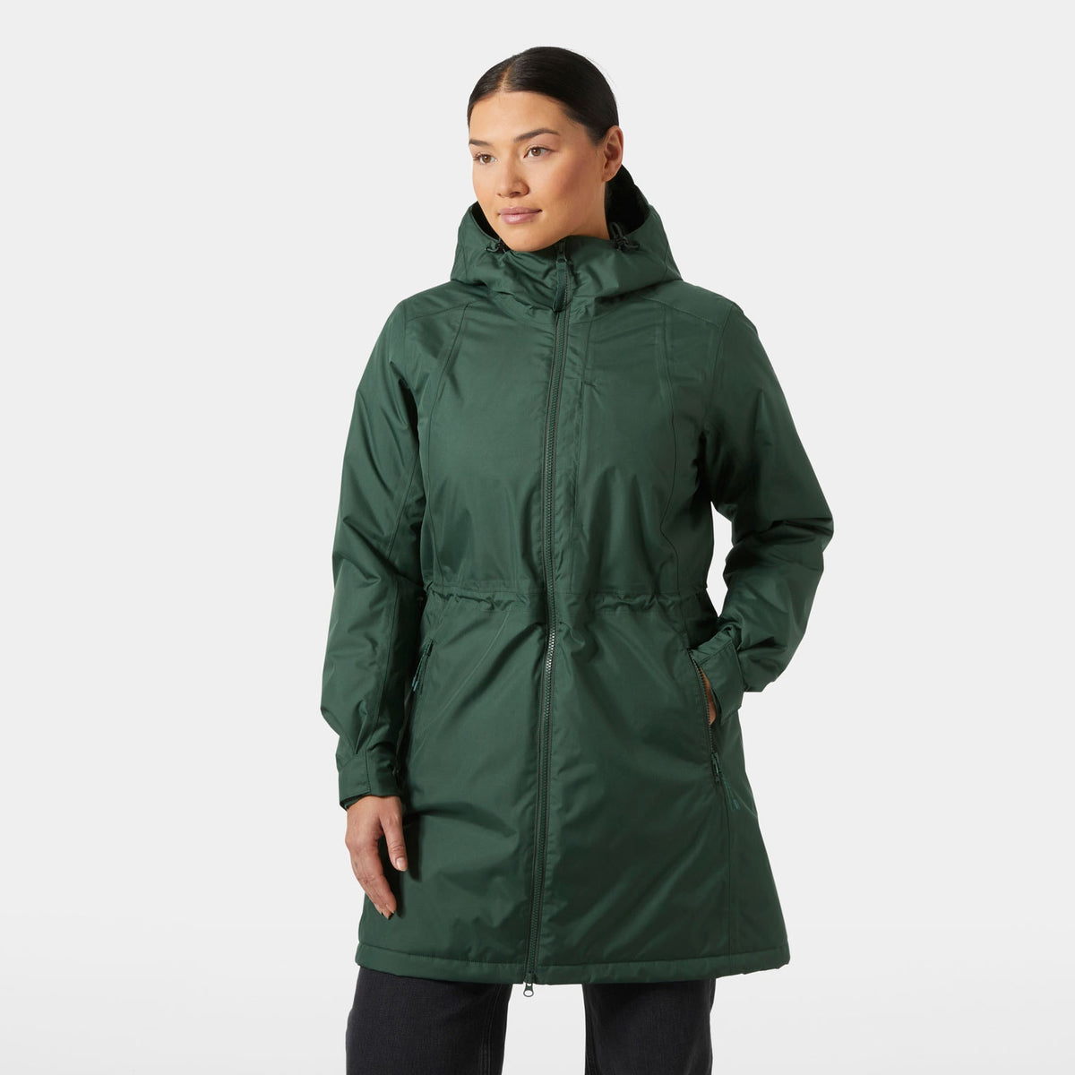 W WESTPORT INS COAT, JUNGLE GREE, L