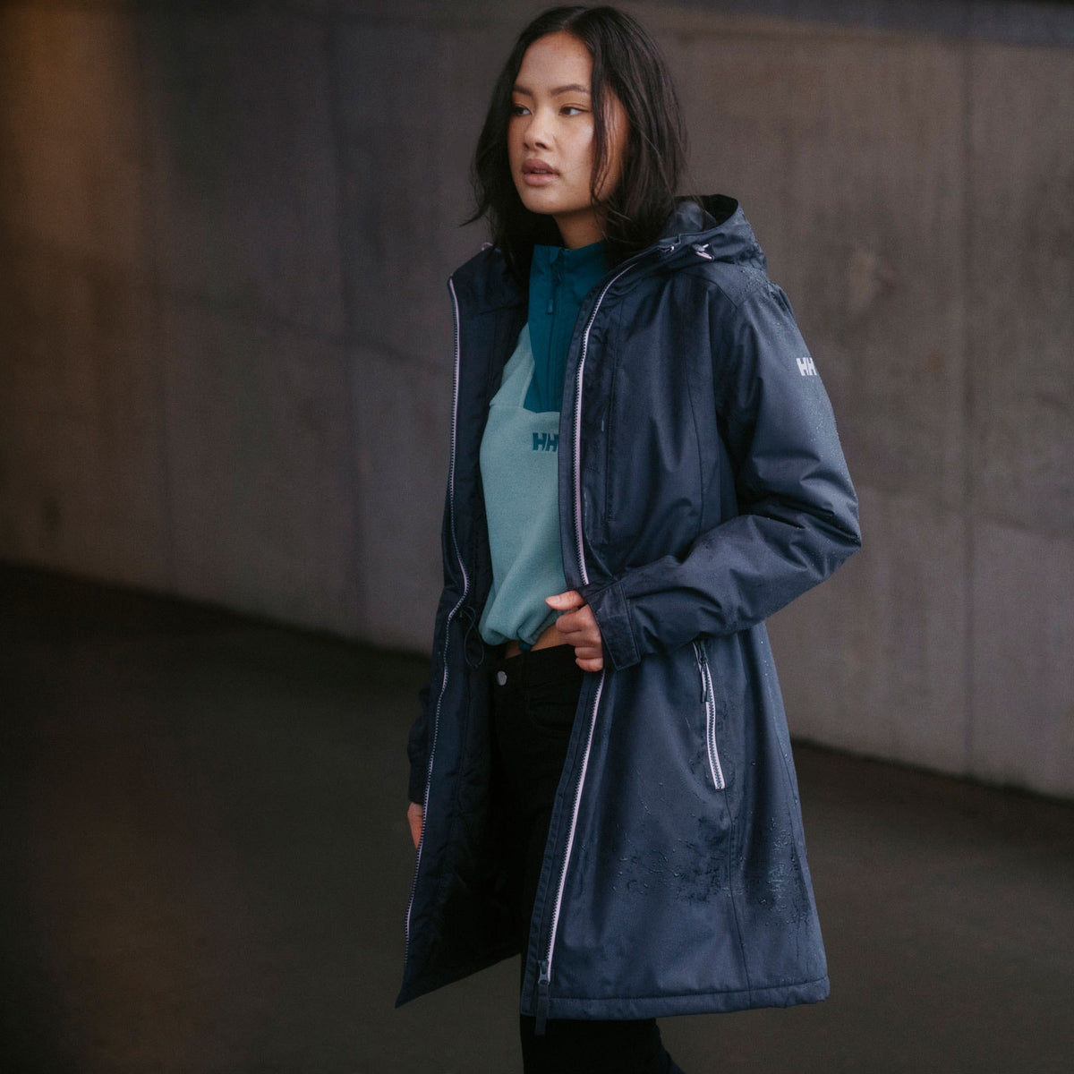 W WESTPORT INS COAT, EBONY, L
