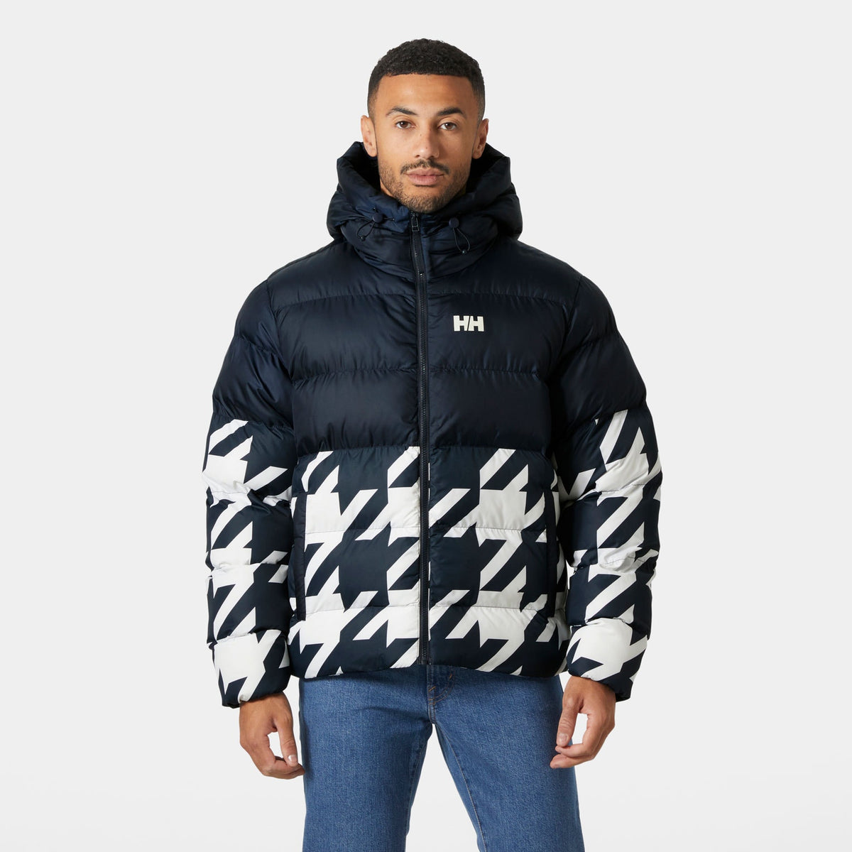 OSLO GRAPHIC PUFFY, NAVY HOUNDS, XXL