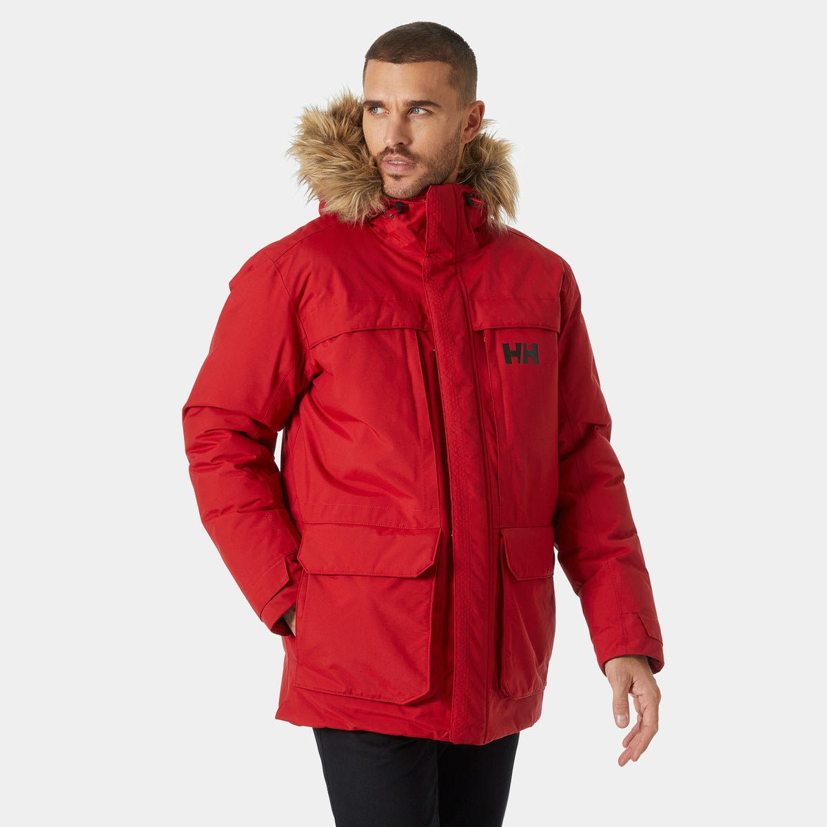 NORDSJO PARKA, RED, S Main image