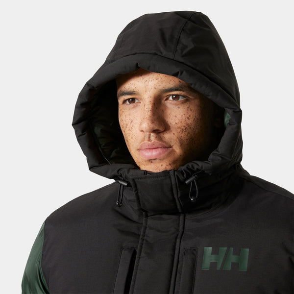 ACTIVE PUFFY LONG JACKET, DARK JUNGLE, M
