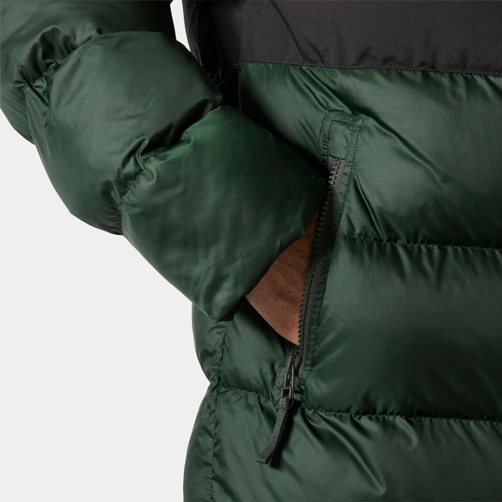 ACTIVE PUFFY LONG JACKET, DARK JUNGLE, M