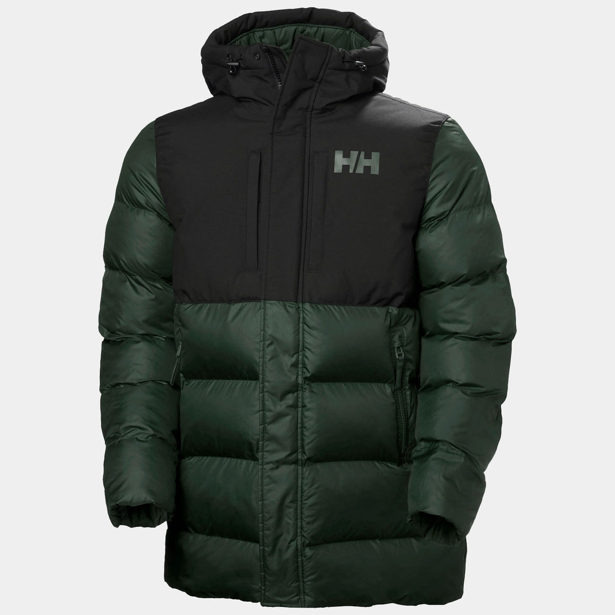 ACTIVE PUFFY LONG JACKET, DARK JUNGLE, M