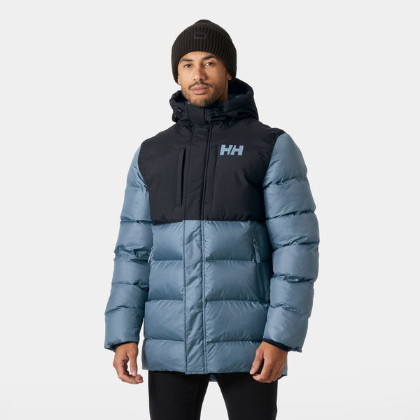 ACTIVE PUFFY LONG JACKET, WASHED NAVY, XXL