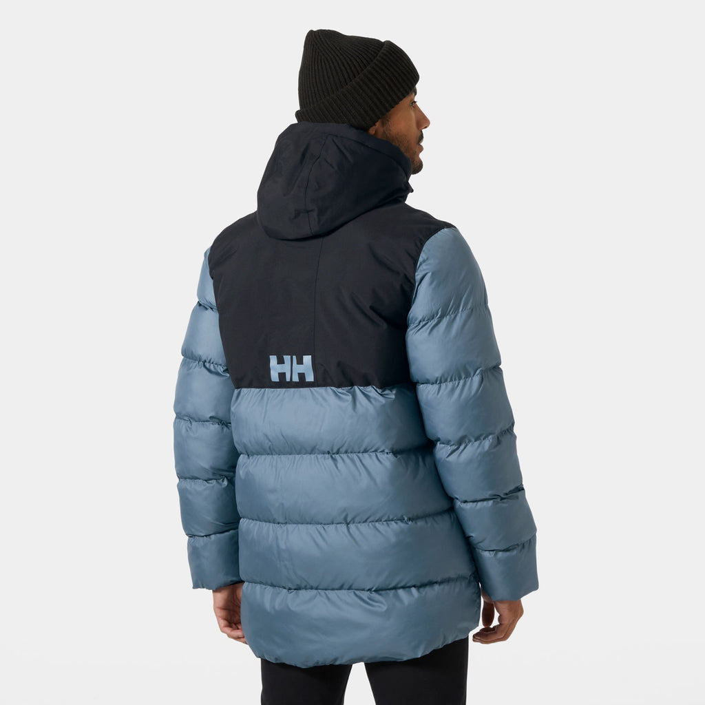 ACTIVE PUFFY LONG JACKET, WASHED NAVY, XXL