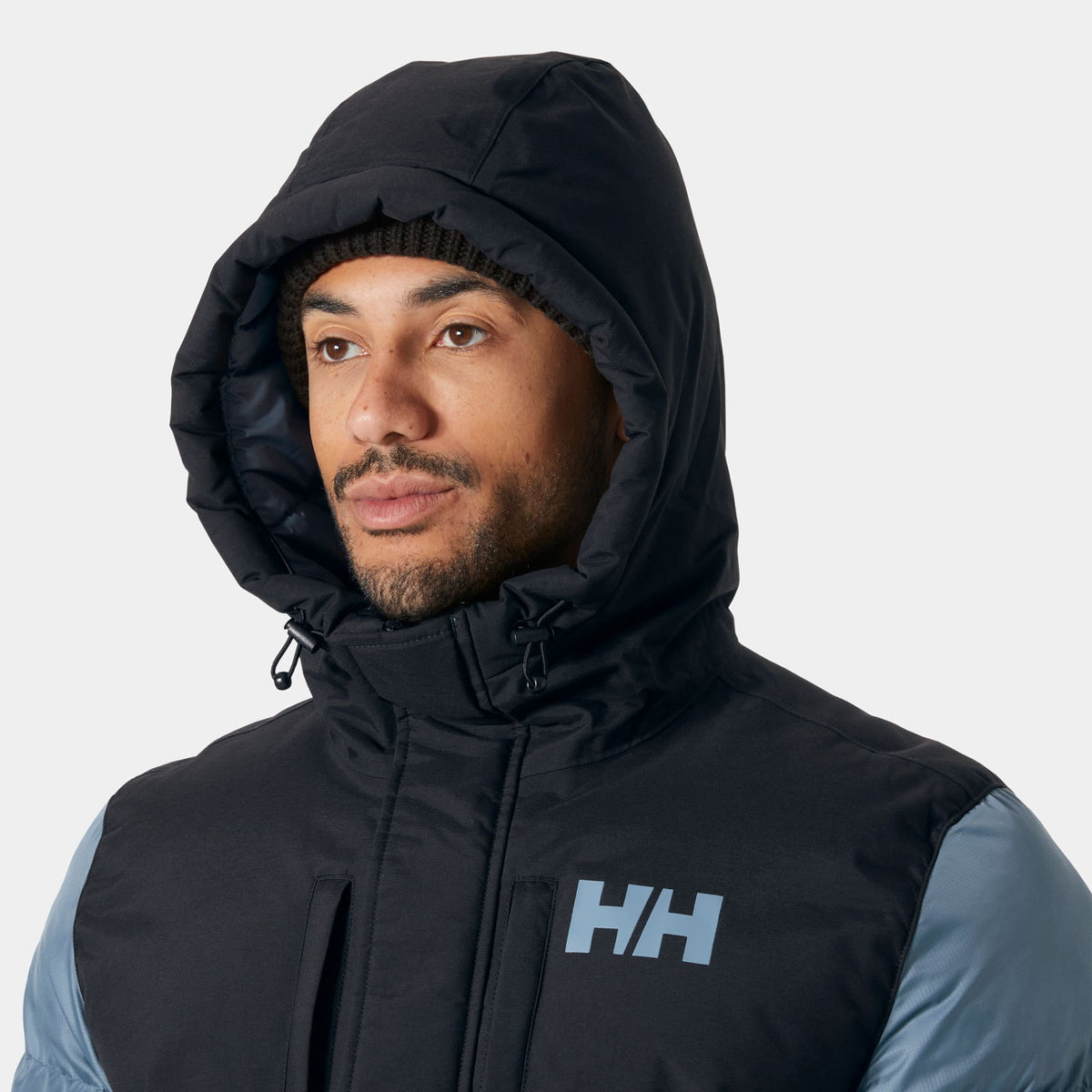 ACTIVE PUFFY LONG JACKET, WASHED NAVY, XXL