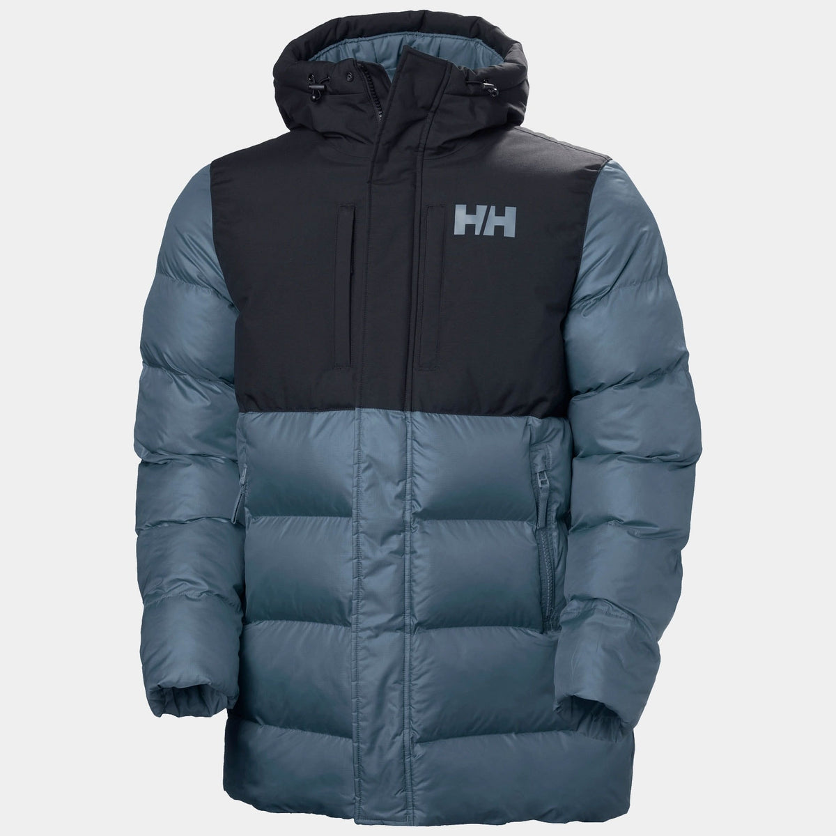 ACTIVE PUFFY LONG JACKET, WASHED NAVY, XXL