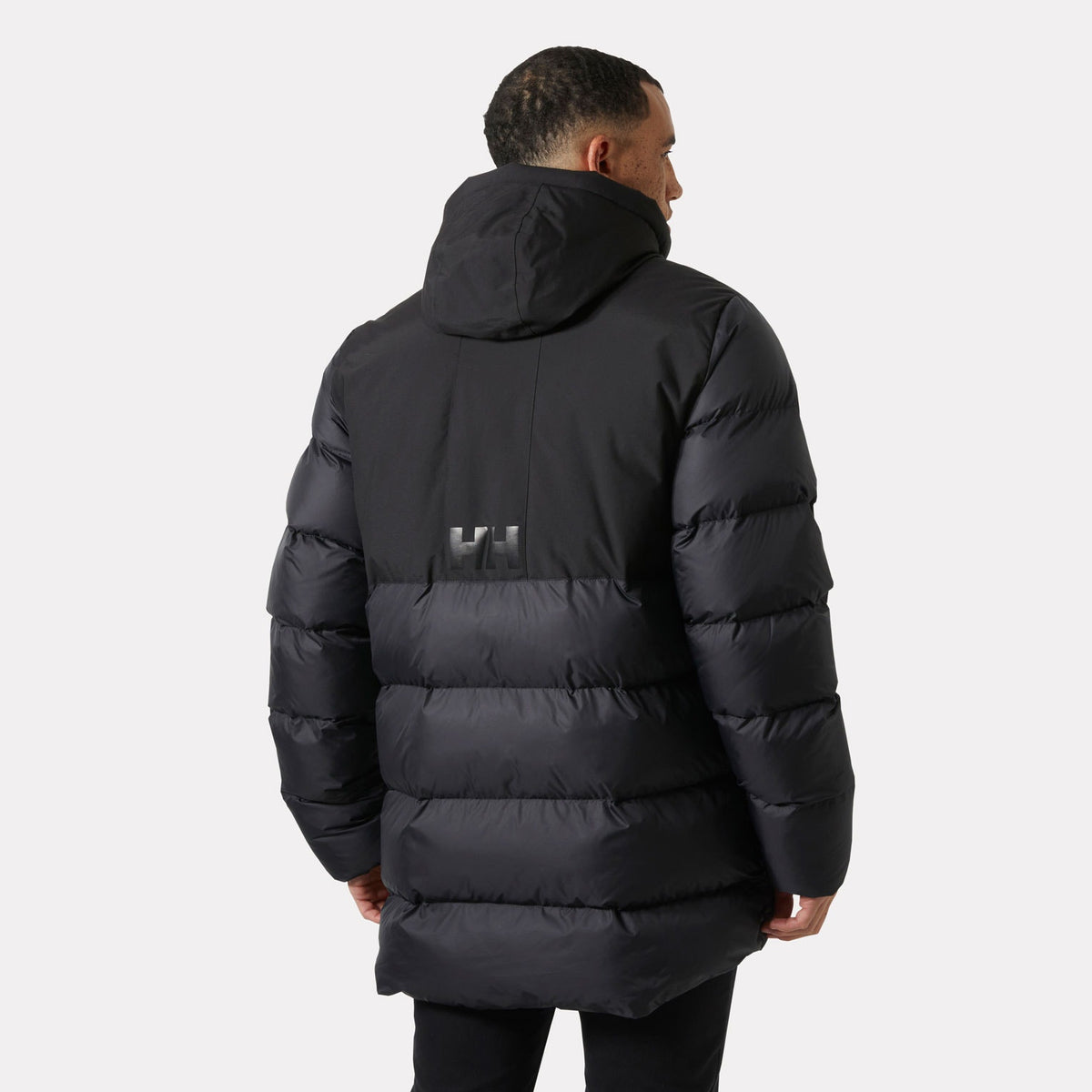 ACTIVE PUFFY LONG JACKET, BLACK, M
