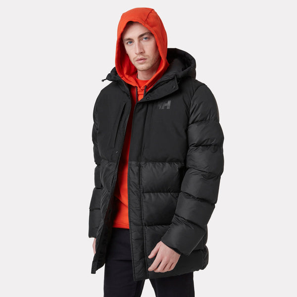 ACTIVE PUFFY LONG JACKET, BLACK, M
