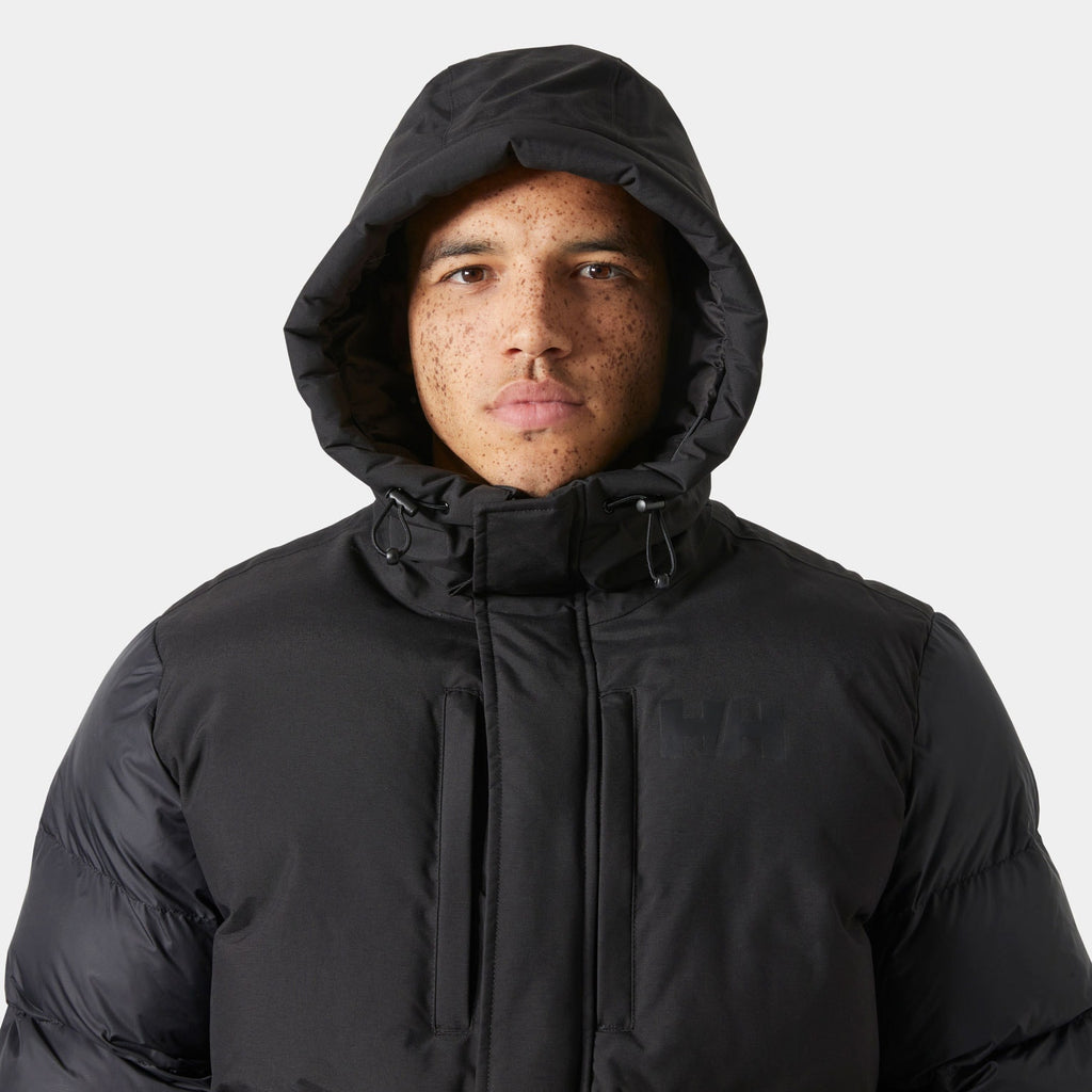 ACTIVE PUFFY LONG JACKET, BLACK, M