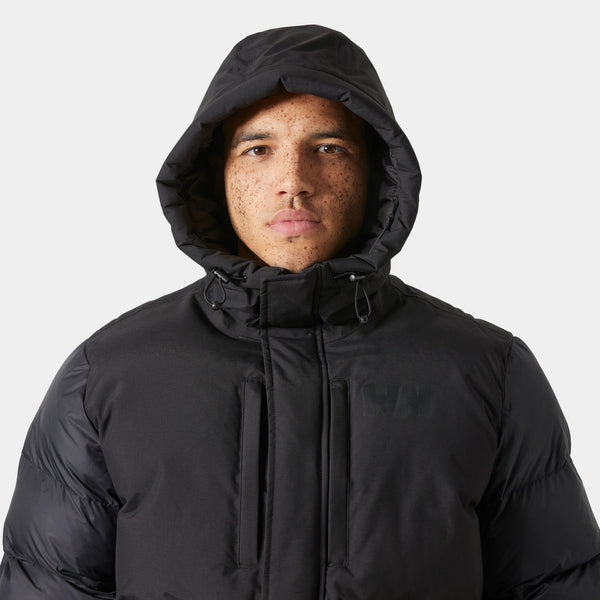ACTIVE PUFFY LONG JACKET, BLACK, M