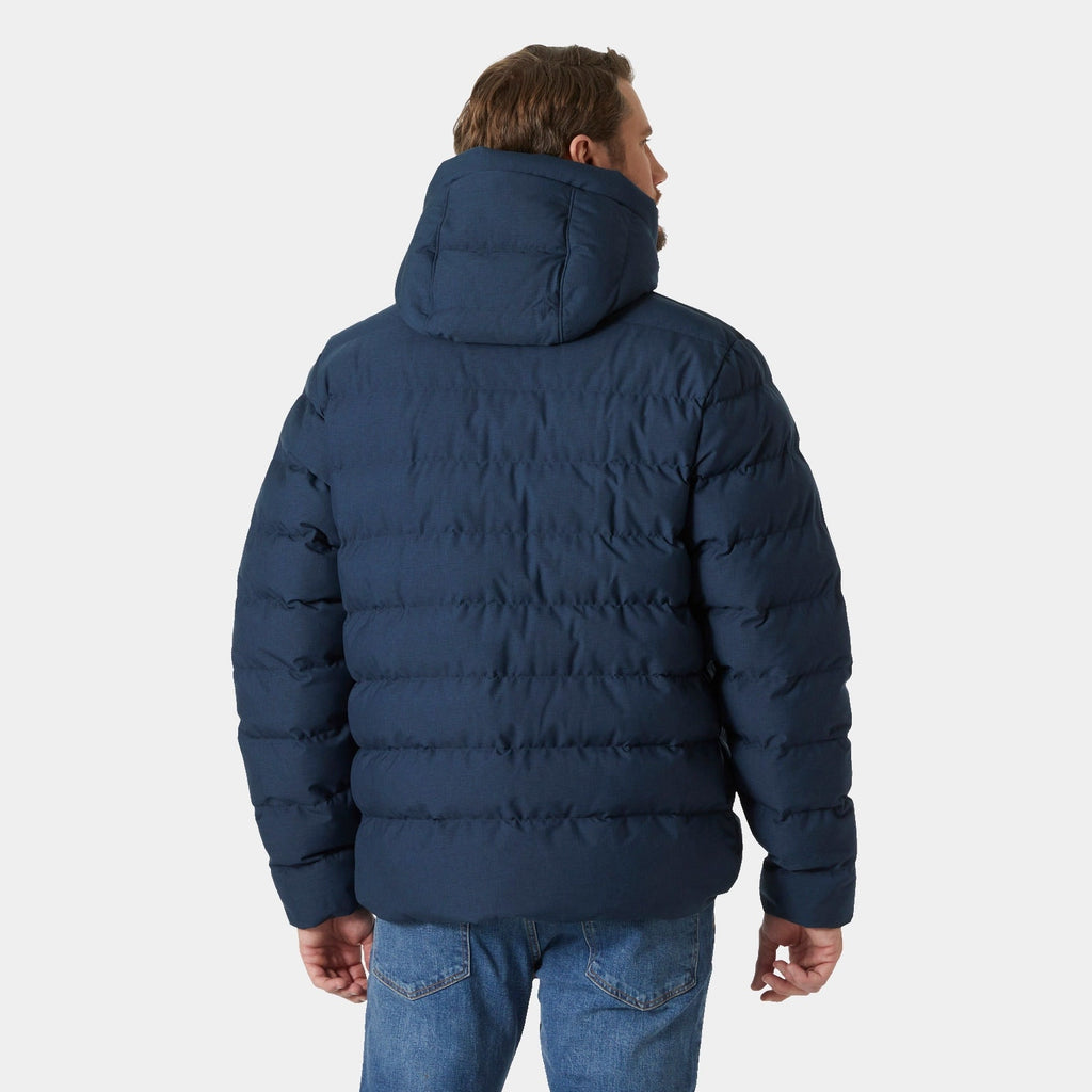 ALBY PUFFY JACKET, NAVY MELANG, XXL