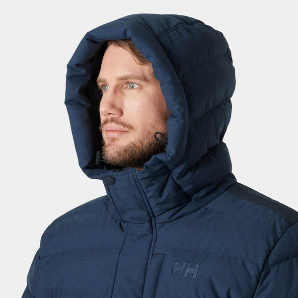 ALBY PUFFY JACKET, NAVY MELANG, XXL