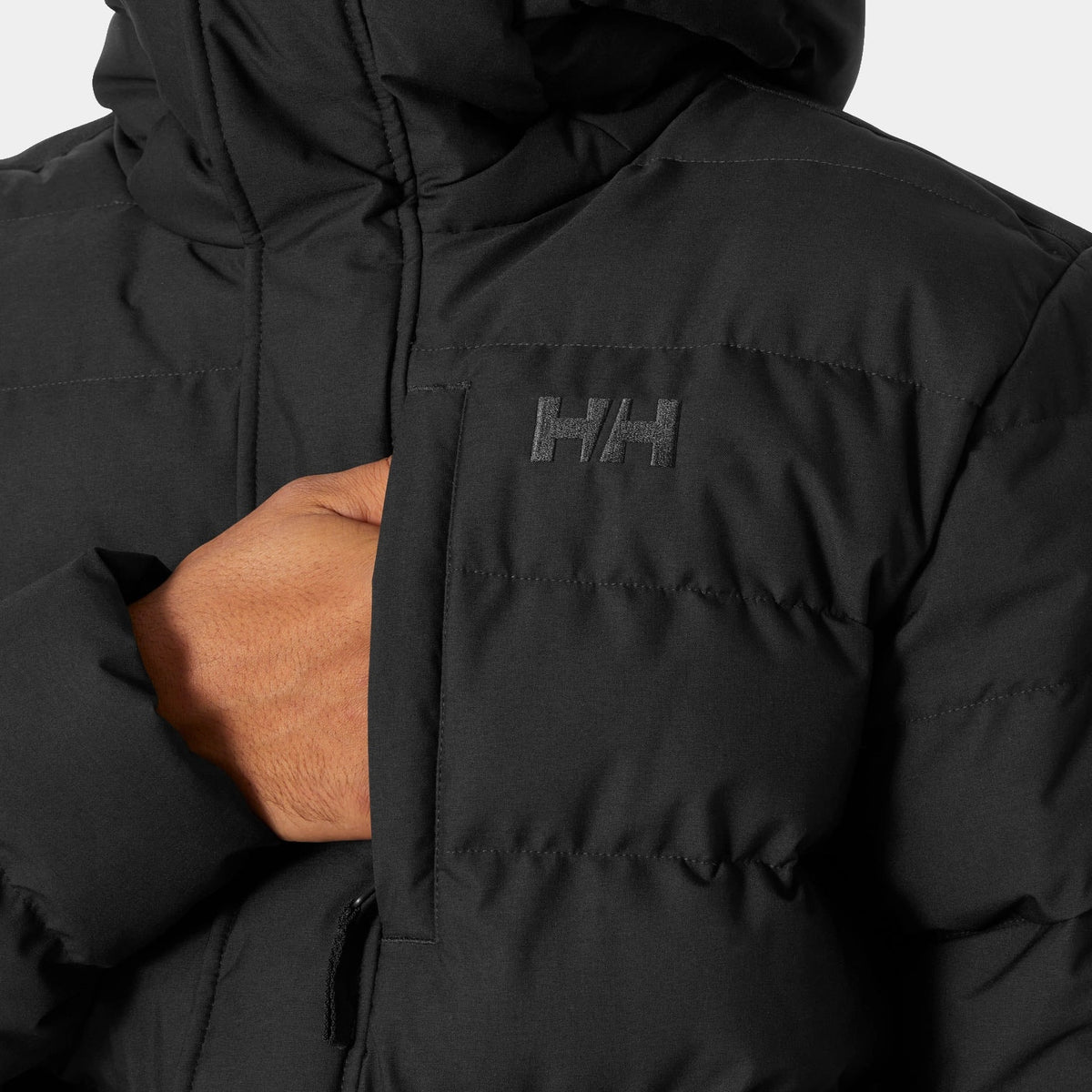 ALBY PUFFY JACKET, BLACK, XXL