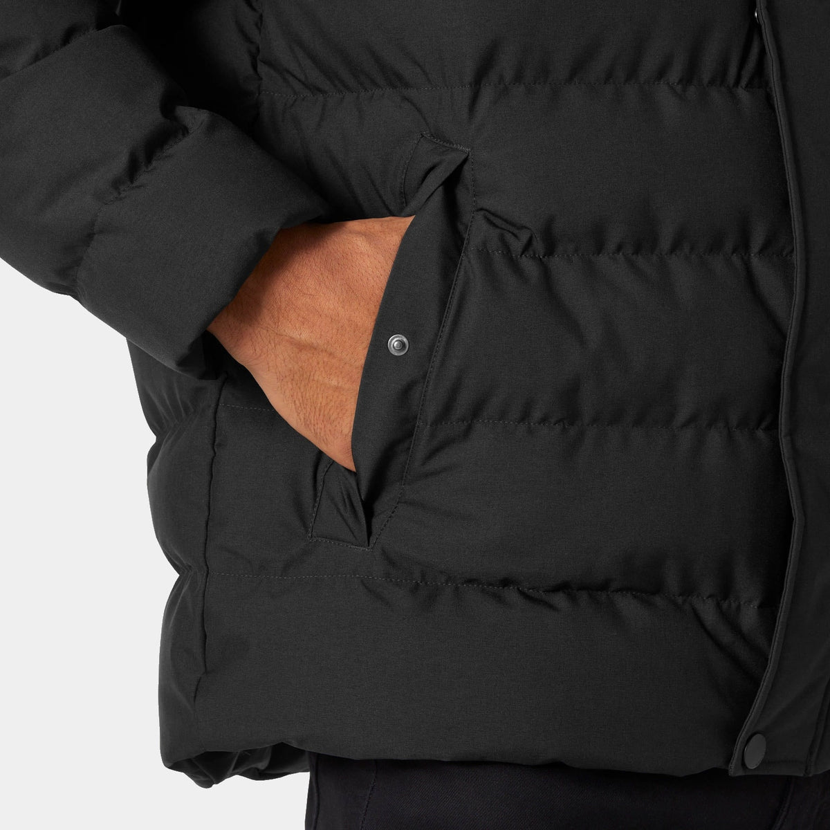 ALBY PUFFY JACKET, BLACK, XXL