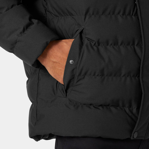ALBY PUFFY JACKET, BLACK, XXL