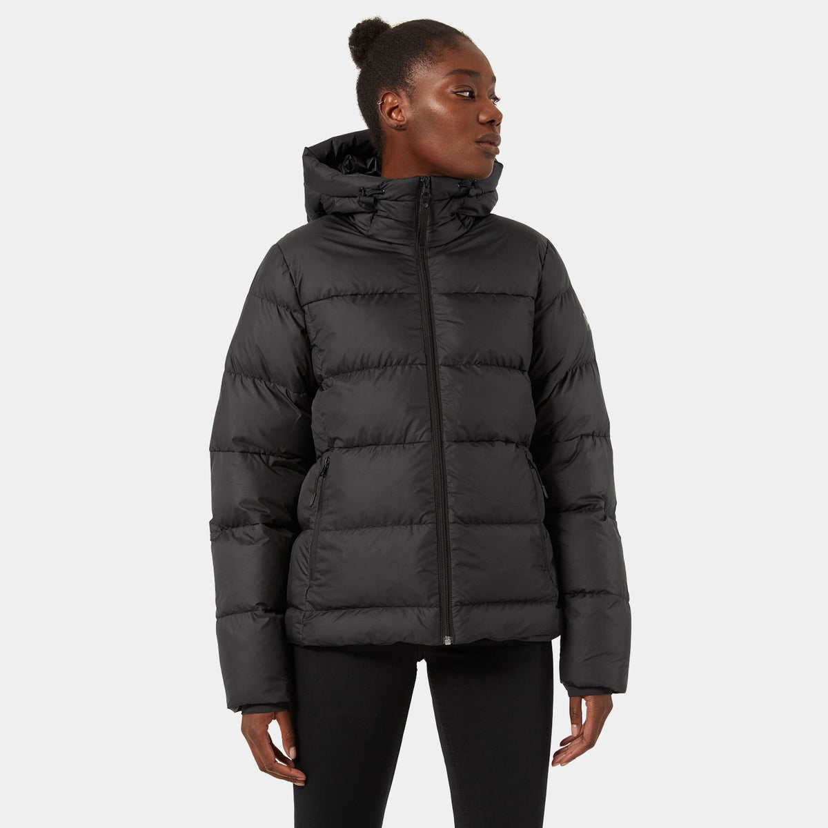 W ACTIVE PUFFY JACKET, BLACK, L