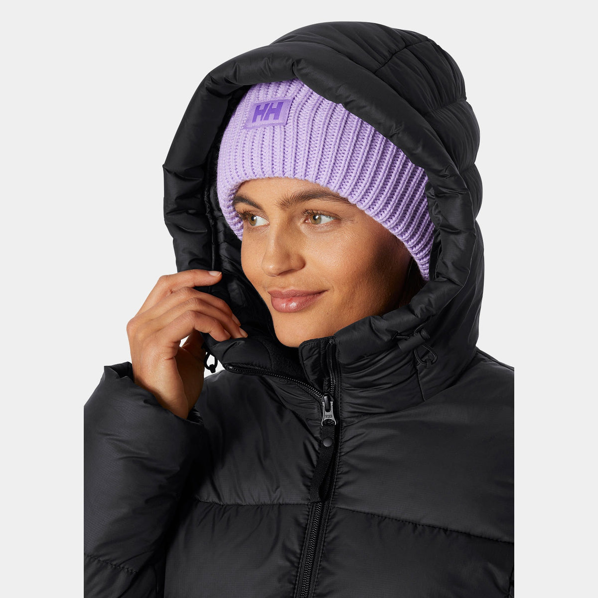 W ACTIVE PUFFY JACKET, BLACK, L