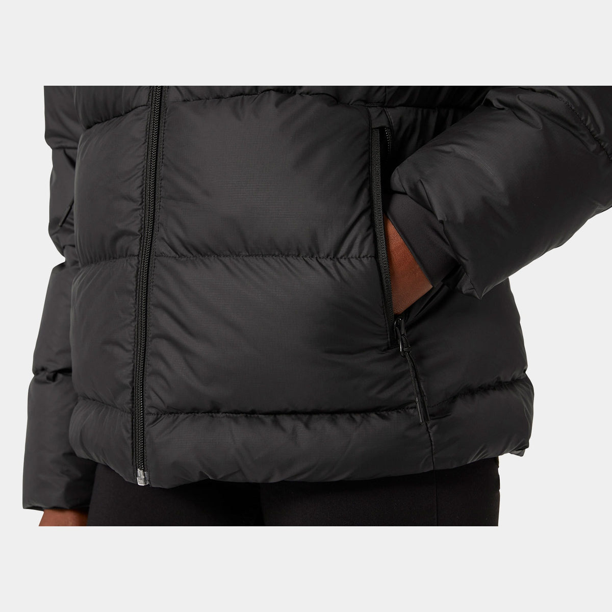 W ACTIVE PUFFY JACKET, BLACK, L