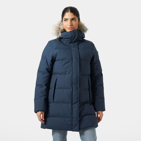 W BLOSSOM PUFFY PARKA, NAVY, XXL