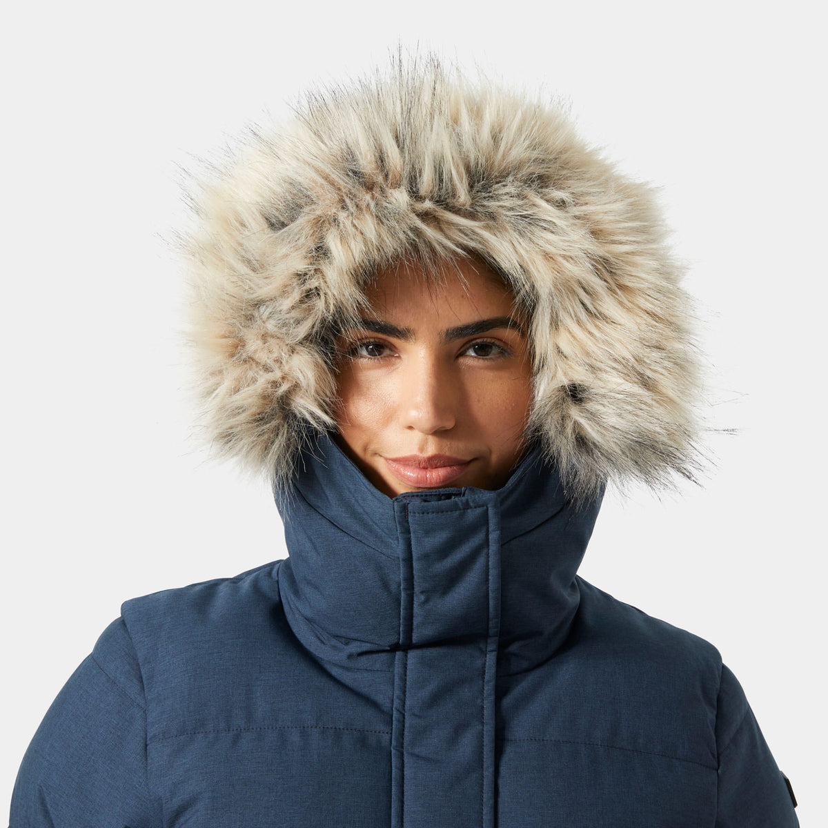 W BLOSSOM PUFFY PARKA, NAVY, XXL