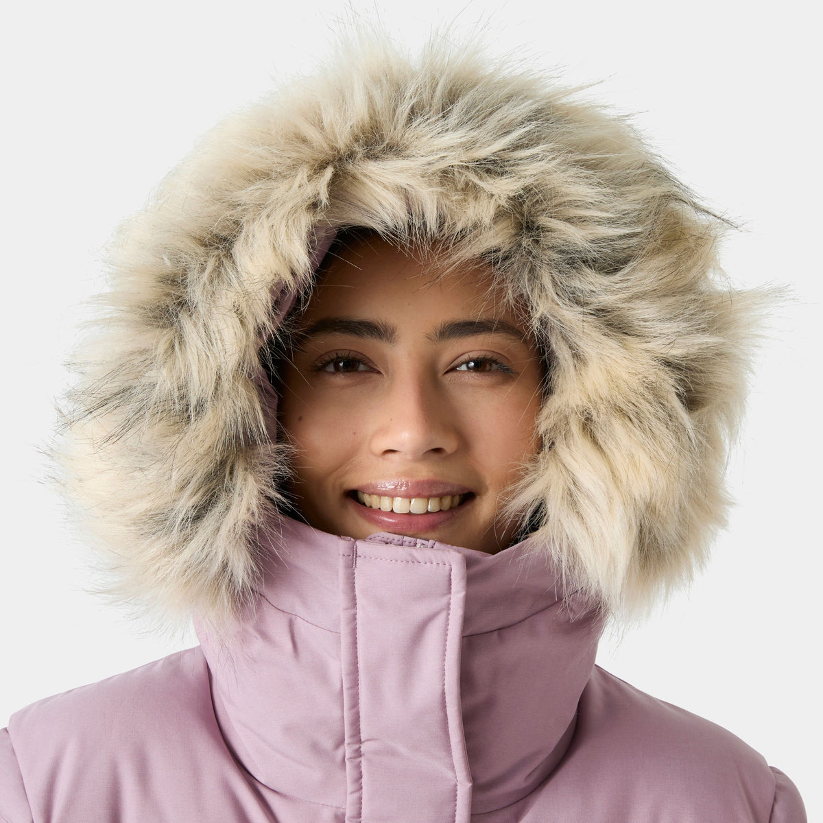 W BLOSSOM PUFFY PARKA, PURPLE CLAY, S