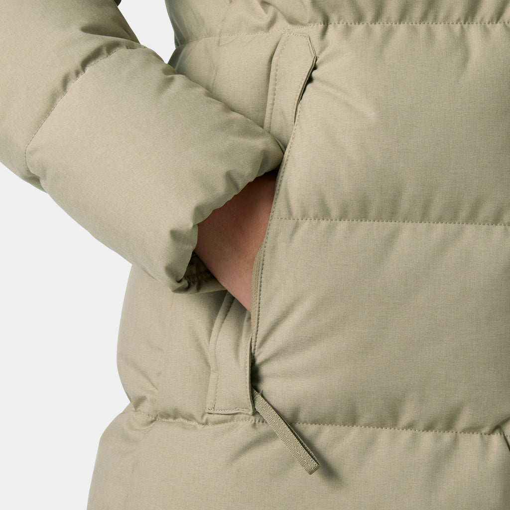 W BLOSSOM PUFFY PARKA, PEBBLE, XS